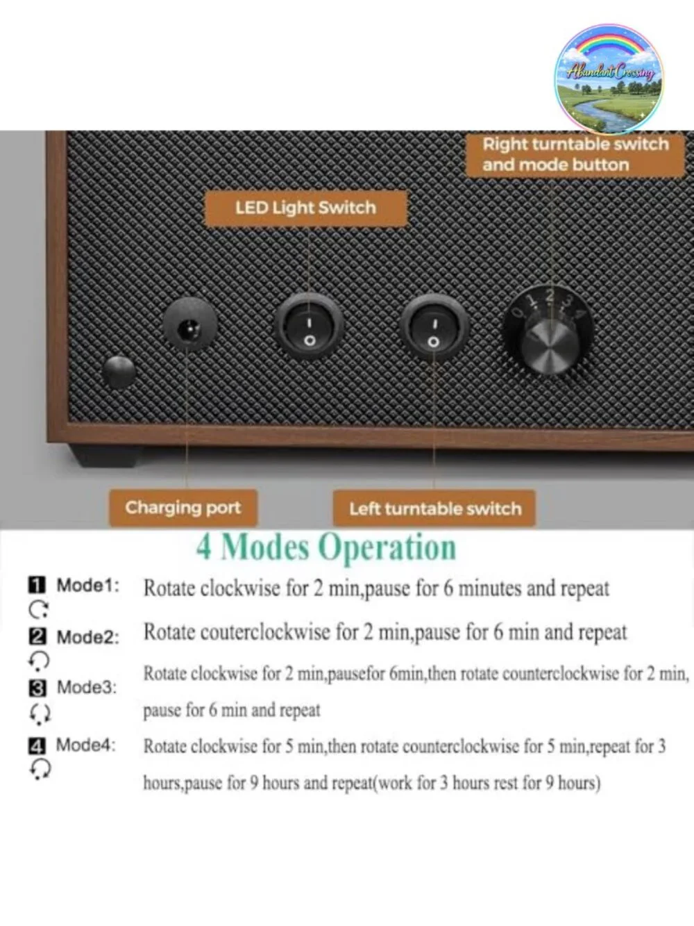 6 Watch Winder Box Automatic Watch Spinner Wood LED 4 Modes Ultra Quiet